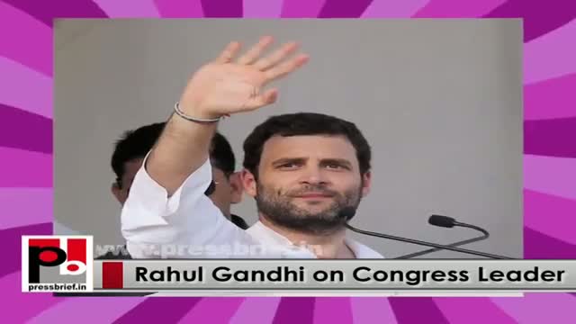 Progressive Congress leader Rahul Gandhi - leader with an innovative vision