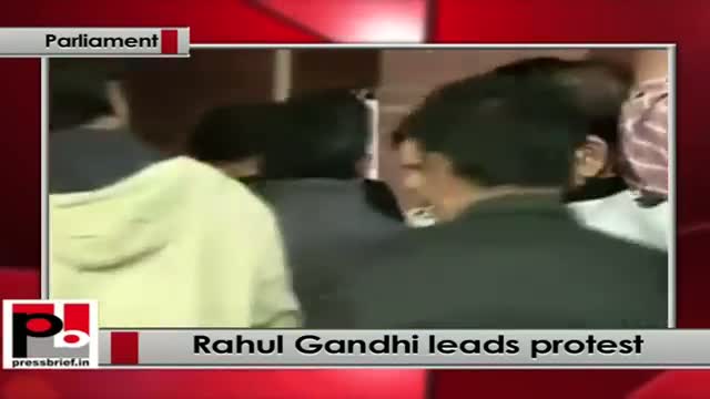 Rahul Gandhi leads black-band protest against Niranjan Jyotiâ€™s hate speech