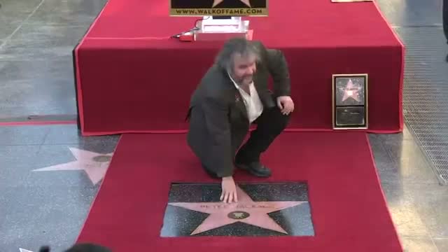 Hollywood Walk of Fame Star for Peter Jackson Video
