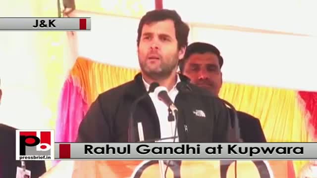J&K polls: At Kupwara, Rahul Gandhi hits out at â€˜pro-richâ€™ Modi govt, BJP