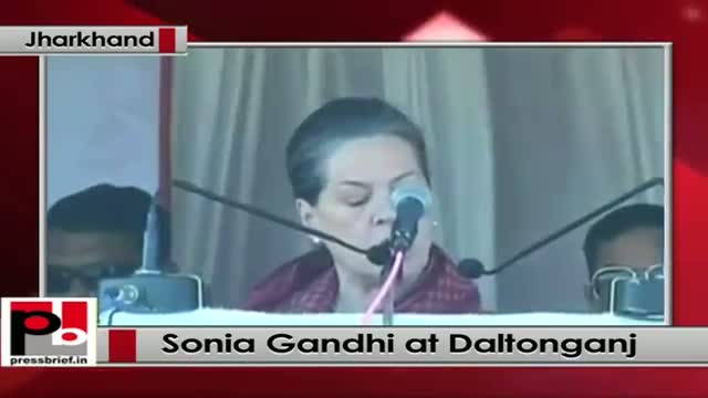 Jharkhand elections: Sonia Gandhi urges people of Daltonganj to vote for Congress