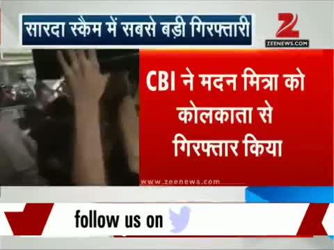 Saradha scam: CBI arrests TMC leader Madan Mitra video