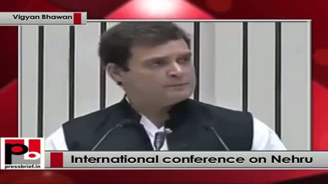 Rahul Gandhi targets Modi government at International Conference on Pt Nehru