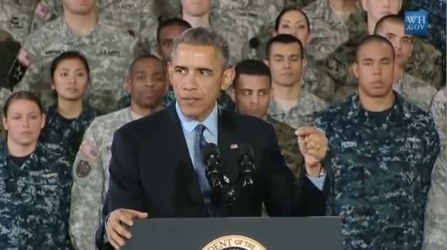 President Obama's Joke Calling Troops 'Santa in Fatigues' Silences Audience
