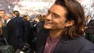 Orlando Bloom Is Asked About Justin Bieber at "The Hobbit: The Battle Of The Five Armies" Premiere Video