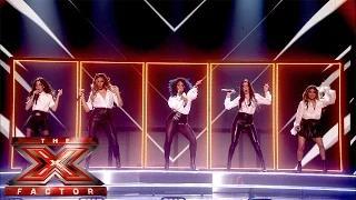 The X Factor UK 2014 - Fifth Harmony perform Bo$$ | Semi-Final Results Show