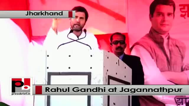 Jharkhand polls, At Jagannathpur, Rahul Gandhi attacks BJP, Modi govt