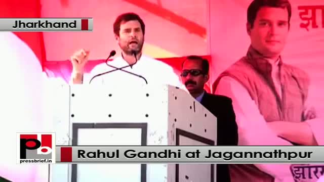 At Jagannathpur, Jharkhand, Rahul Gandhi hits out at BJP and Modi govt