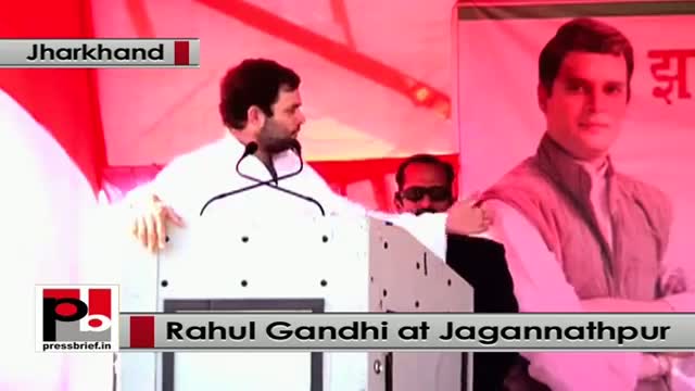 Jharkhand polls: At Jagannathpur, , Rahul Gandhi says Modi works only for selected industrialists
