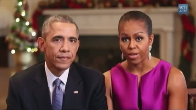 Obamas' Christmas Message: Support Our Troops Video