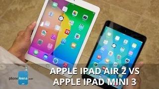 Apple iPad Air 2 vs Apple iPad mini 3 Video