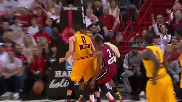 NBA: Dwyane Wade's Putback Over Love from All Angles and Super Slow-Mo