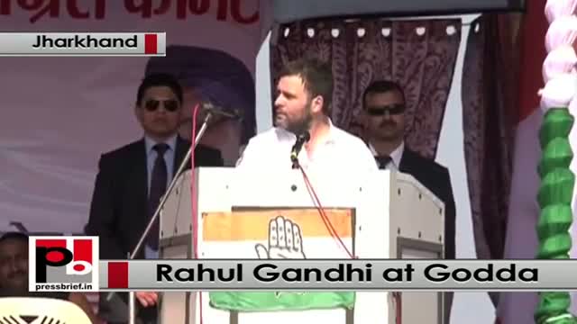 Jharkhand - At Godda rally, Rahul Gandhi takes on Modi, BJP