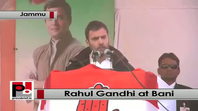 Rahul Gandhi at Bani in J&K slams Modi, BJP