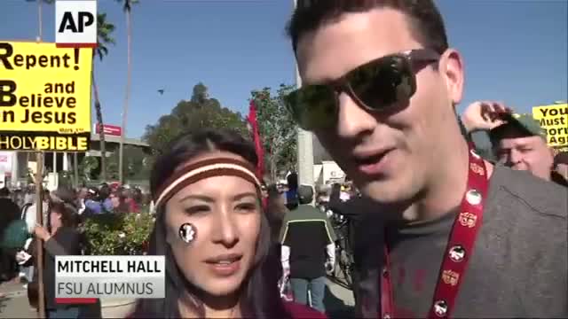 Rose Bowl Tailgaters Ready for Action Video