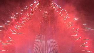 Dubai Burj Khalifa show marks start of New Year 2015 with sparkle