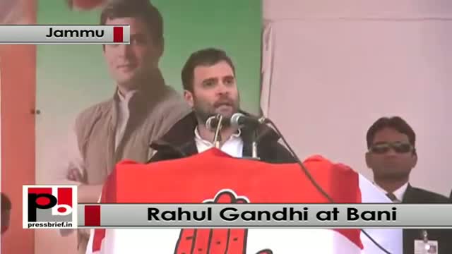 Rahul Gandhi at Bani, J&K slams BJP's communal politics