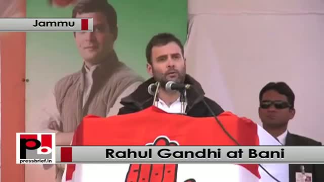 Rahul Gandhi at Bani in J&K hits out at BJP's divisive politics