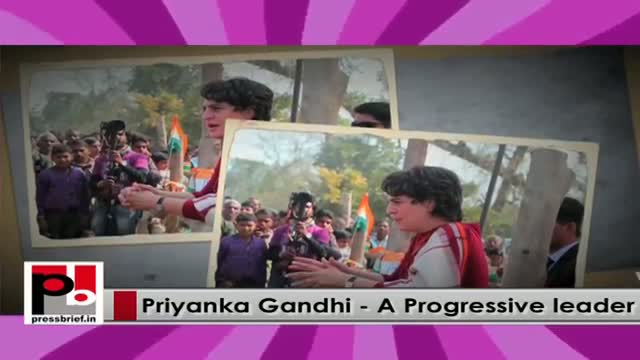 Young Priyanka Gandhi Vadra - Energetic Congress campaigner with modern, innovative vision