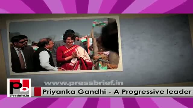 Young Congress campaigner Priyanka Gandhi Vadra - genuine and charismatic leader