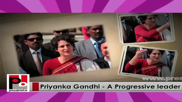 Energetic, young Congress campaigner Priyanka Gandhi Vadra