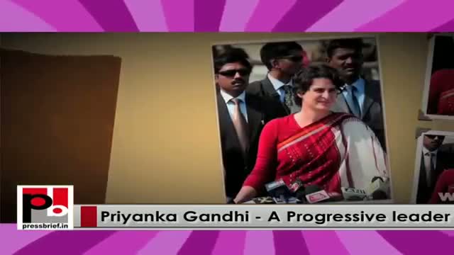 Young Priyanka Gandhi Vadra-energetic Congress campaigner