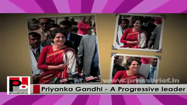Young Congress campaigner Priyanka Gandhi Vadra - peopleâ€™s favourite