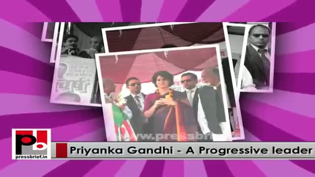Young, charming and Charismatic leader Priyanka Gandhi Vadra