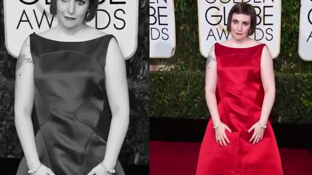 Golden Globes 2015: Lena Dunham and Allison Williams Wear Red Video