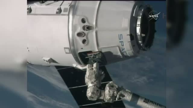 SpaceX Supply Ship Arrives at Space Station