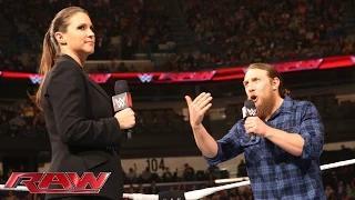 Stephanie McMahon questions Daniel Bryan's decision to return to the ring: WWE Raw, January 12, 2015