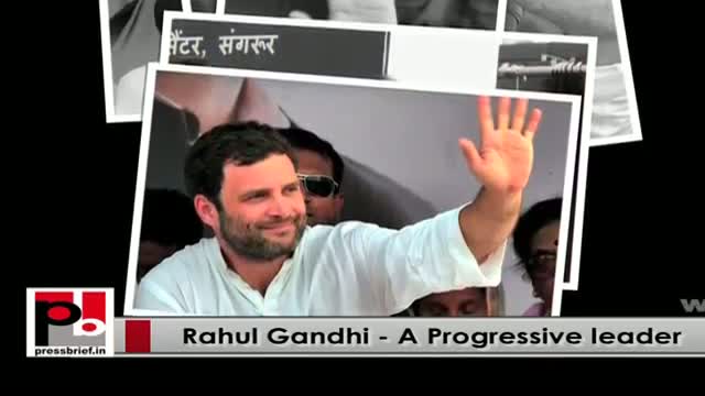 Young Rahul Gandhi - genuine mass leader with clear vision