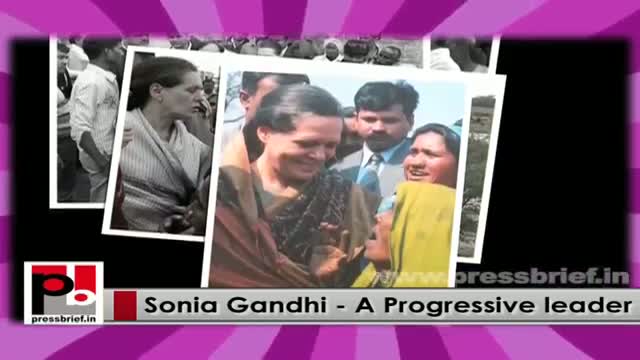 Congress President Sonia Gandhi - intelligent and charismatic leader