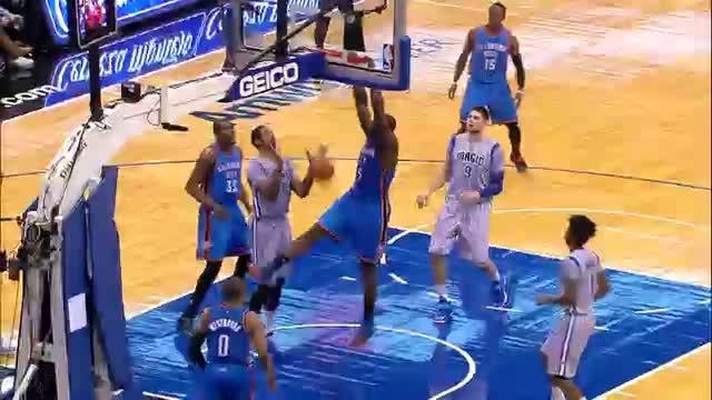 NBA: Russell Westbrook Makes Magical Mid-Air Assist to Perkins