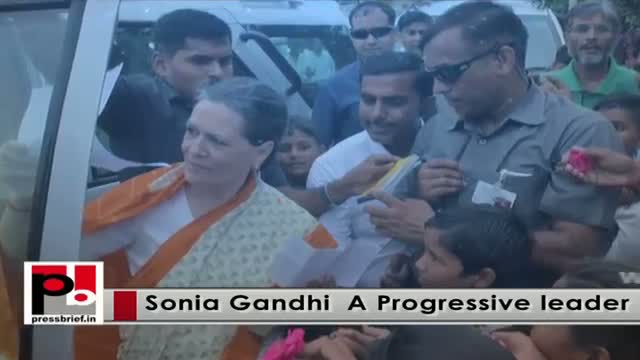 Congress President Sonia Gandhi - genuine mass leader with innovative vision