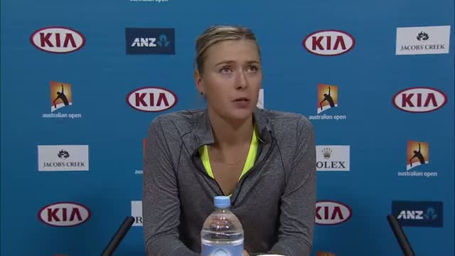 Maria Sharapova press conference (1R) - Australian Open 2015