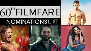 60th Filmfare Awards 2015 | NOMINATIONS LIST | SHOW on January 31st, 2015