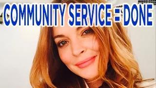 Lindsay Lohan Completes Community Service Video