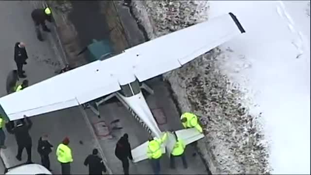 Small Plane Lands on NJ Highway Video