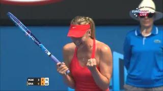 Maria Sharapova vs Ekaterina Makarova - Highlights - Australian Open 2015 (SF) - Part4