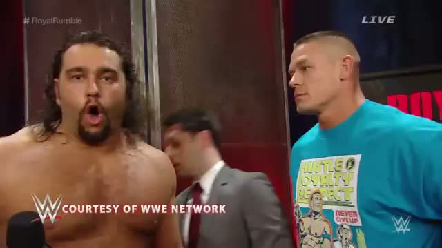 WWE: John Cena gets into an altercation with Rusev