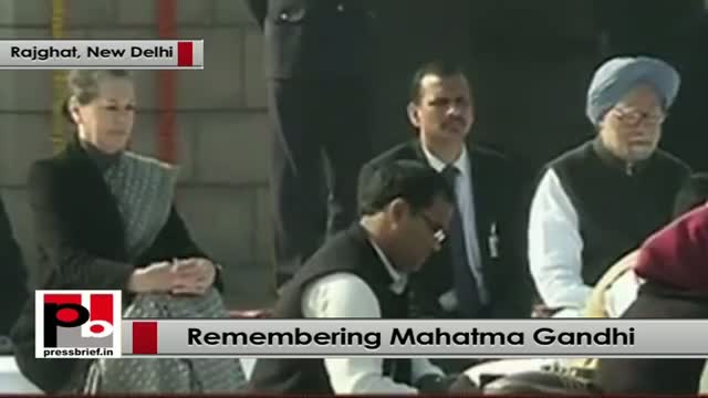 Nation pays homage to Mahatma Gandhi on his 67th death anniversary
