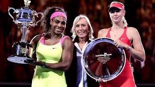 Serena Williams vs Maria Sharapova FINAL CEREMONY HD Australian Open 2015