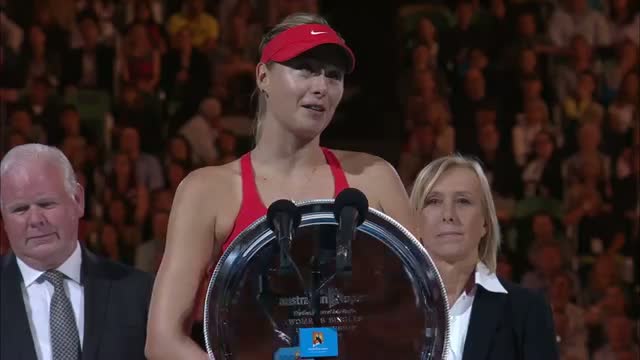 Maria Sharapova's runner-up speech (Final) - Australian Open 2015