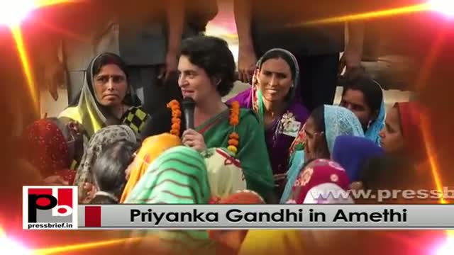 People's leader - young Priyanka Gandhi Vadra
