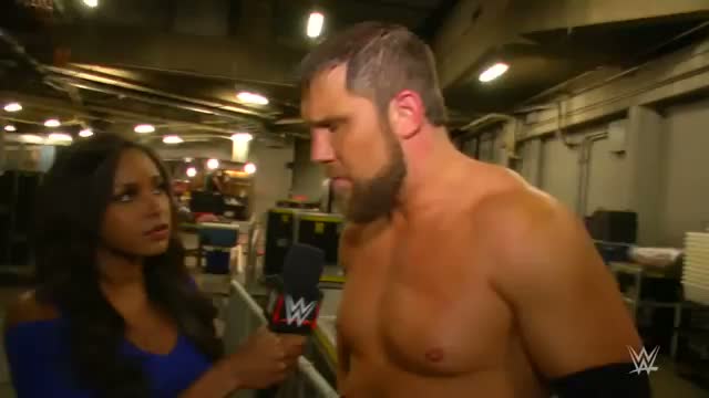 Curtis Axel reacts to his confrontation with Dean Ambrose - WWE Raw Fallout - February 2, 2015
