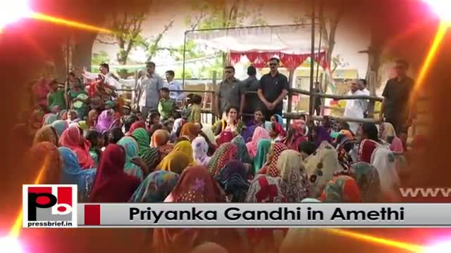 Young Priyanka Gandhi Vadra - progressive Congress campaigner