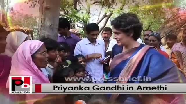 Star Congress campaigner - Young, charismatic Priyanka Gandhi