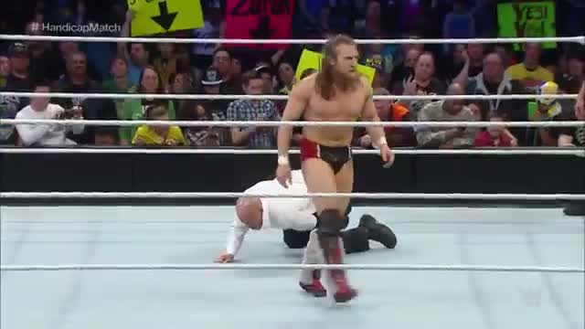 Daniel Bryan vs. Seth Rollins & J&J Security 3-on-1 Handicap Match: WWE SmackDown, February 5, 2015