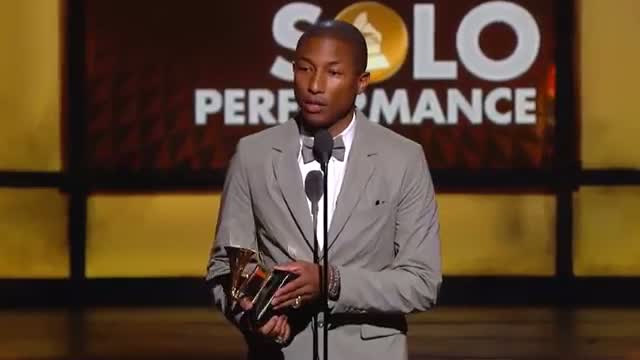 Best Pop Solo Performance: Pharrell Williams - GRAMMY 2015
